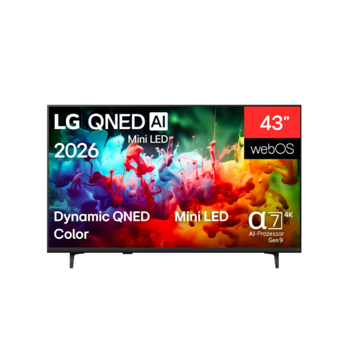 Телевизор LG 43" (109cm) 4K QNED MiniLED Smart TV, 3840x2160, webOS ThinQ AI, HDR10, WiFi 5, Bluetooth 5.3 - 43QNED71B3B - 1