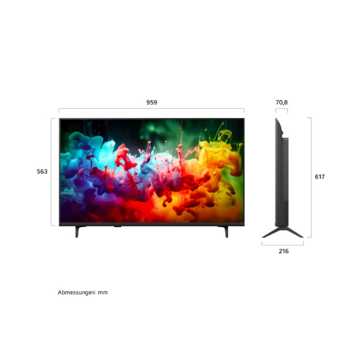 Телевизор LG 43" (109cm) 4K QNED MiniLED Smart TV, 3840x2160, webOS ThinQ AI, HDR10, WiFi 5, Bluetooth 5.3 - 43QNED71B3B - 2