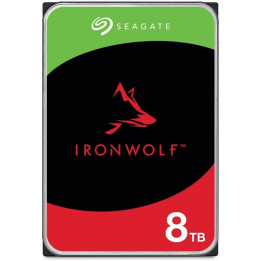 Твърд диск Seagate IronWolf, 8TB, 3.5", SATA 6Gb/s, 5400 RPM, 256MB - ST8000VN002 - 1