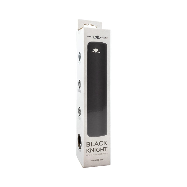 Геймърски пад за мишка White Shark Black Knight M, 400x300x3mm, текстил - BLACK-KNIGHT - 3