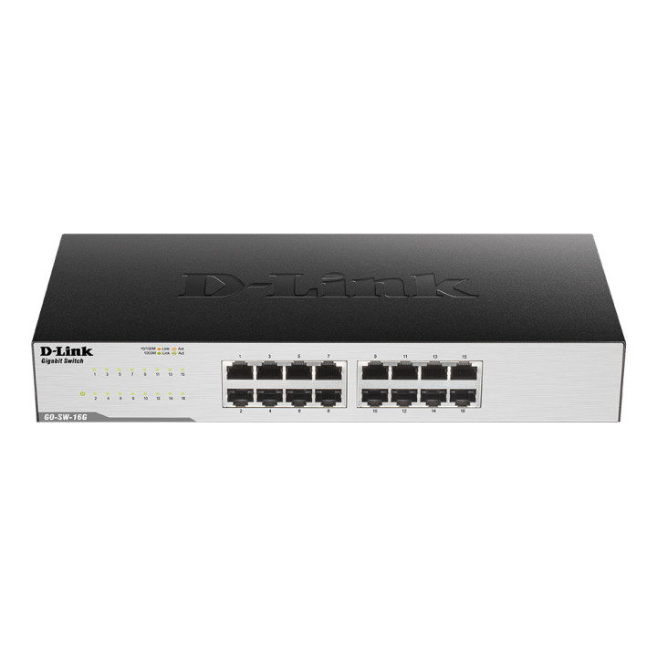 Суич D-LINK GO-SW-16G, 16 портов, Gigabit - GO-SW-16G/E