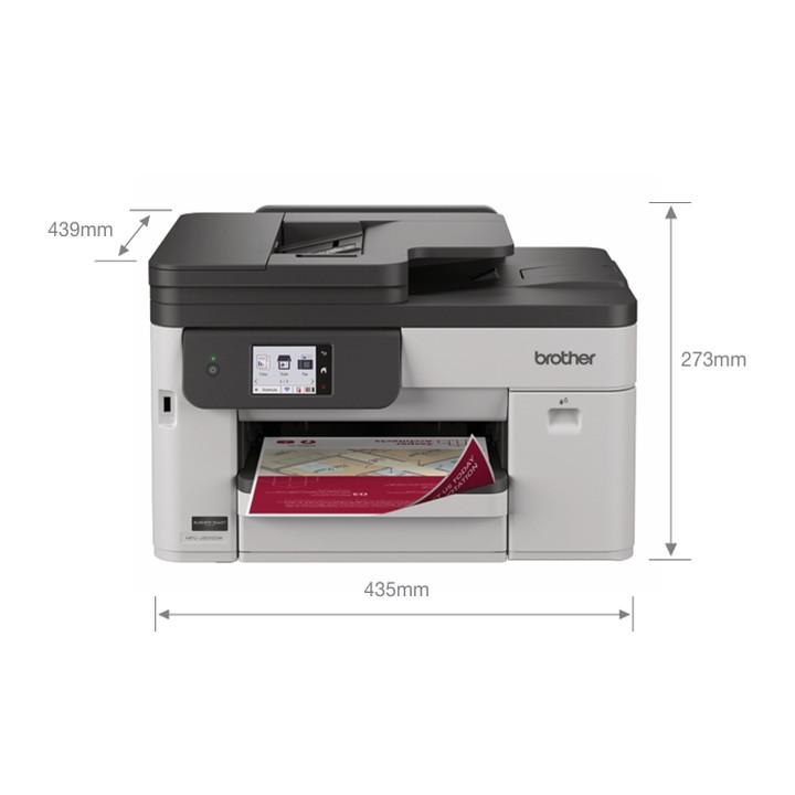 Мастилоструйно многофункционално устройство Brother MFC-J5010DW, Print/Copy/Scan/Fax, A3, 28 ipm, Wi-Fi, Gigabit Ethernet - MFCJ