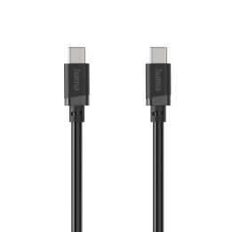 Кабел HAMA USB-C - USB-C, 60W, 2m, черен - HAMA-201808 - 1