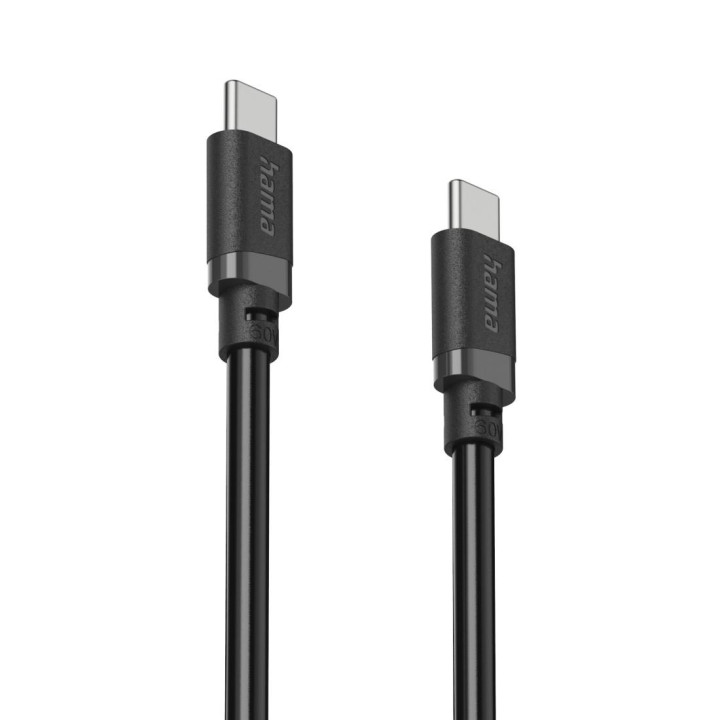 Кабел HAMA USB-C - USB-C, 60W, 2m, черен - HAMA-201808 - 4