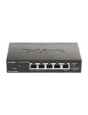 Суич D-Link DGS-1100-05PDV2, 5 портов 10/100/1000 Gigabit Smart Switch,PoE, управляем