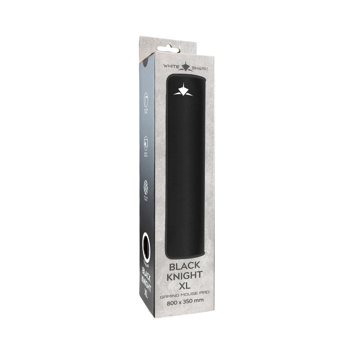 Геймърски пад за мишка White Shark Black Knight XL, 800x350x3mm, текстил - BLACK-KNIGHT-XL - 3