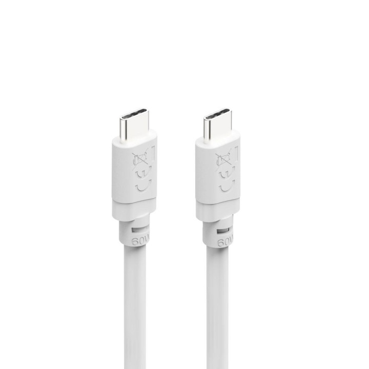 Кабел HAMA USB-C към USB-C, 2m, 60W, 480Mbps, бял - HAMA-201809 - 6
