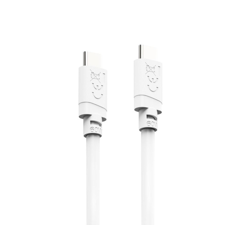 Кабел HAMA USB-C към USB-C, 2m, 60W, 480Mbps, бял - HAMA-201809 - 7
