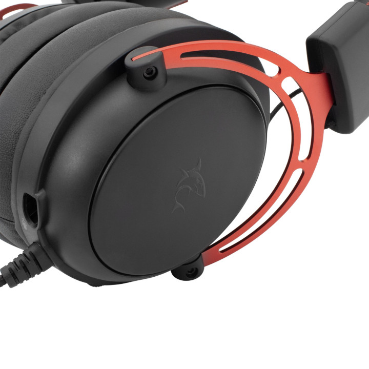 Геймърски слушалки White Shark Gorilla, 53mm, Stereo 2.0, 3.5mm jack - GORILLA-BLACK/RED - 5