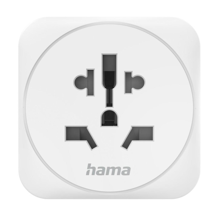 Адаптер HAMA, универсален 3-пинов тип E/F, от цял свят към Европа, бял - HAMA-223462 - 5