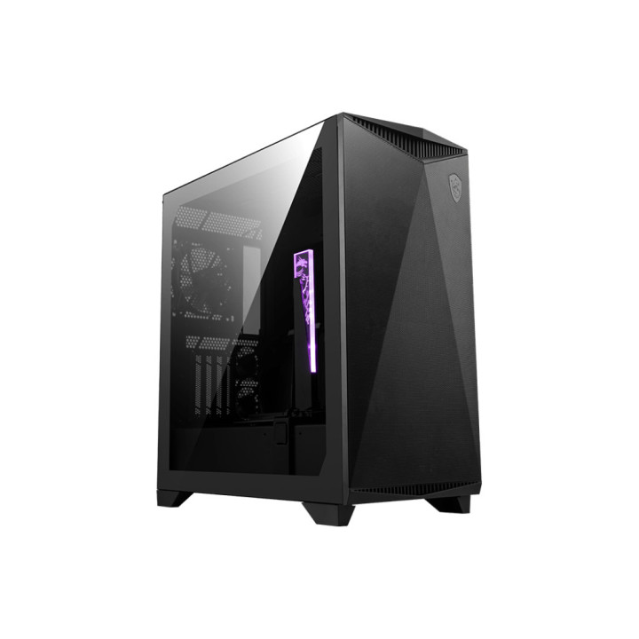 Кутия за компютър MSI MPG GUNGNIR 300P AIRFLOW, Mid-Tower, E-ATX, черна - 306-7G21P21-W57 - 1