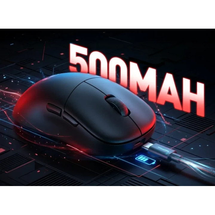 Безжична геймърска мишка Marvo Niro B40 M529W, 10000dpi, 2.4G/Bluetooth 5.3, 6 бутона - M529W-BK - 7