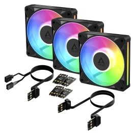 Комплект вентилатори ARCTIC BioniX P12 A-RGB, 120mm PWM 3000 RPM - ACFAN00337A - 1