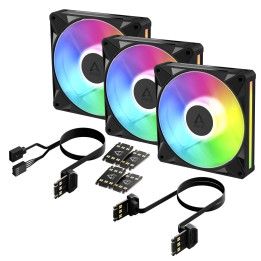 Комплект вентилатори ARCTIC BioniX P14 A-RGB, 140mm PWM 2500 RPM - ACFAN00341A - 1