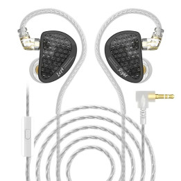 Слушалки KZ AS16 PRO, In-Ear Monitors, 8BA драйвера, Hi-Fi, 3.5mm, с микрофон, черни - 6.01.02.0230 - 1