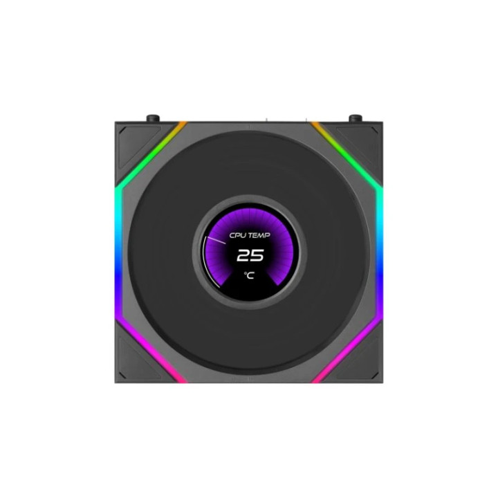 Вентилатор Lian Li UNI FAN TL LCD FLEX, 120mm RGB LCD дисплей - 12TLLCD1F1B - 1