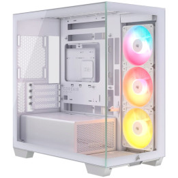 Кутия за компютър Corsair 2800X RS-R ARGB, Micro-ATX, Panoramic Glass, White - CC-9011348-WW - 1