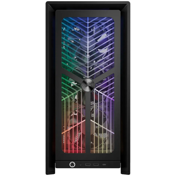 Кутия за компютър Corsair 4000X RS, Mid-Tower, Черна, Tempered Glass - CC-9011302-WW - 2