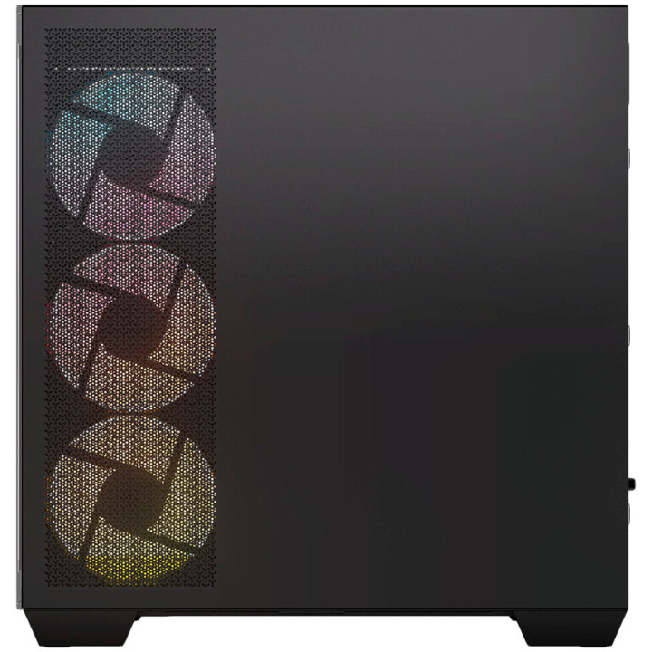 Кутия за компютър Corsair 2800X RS-R ARGB, Micro-ATX, Panoramic Glass, 3x120mm вентилатори, Черна - CC-9011347-WW - 4