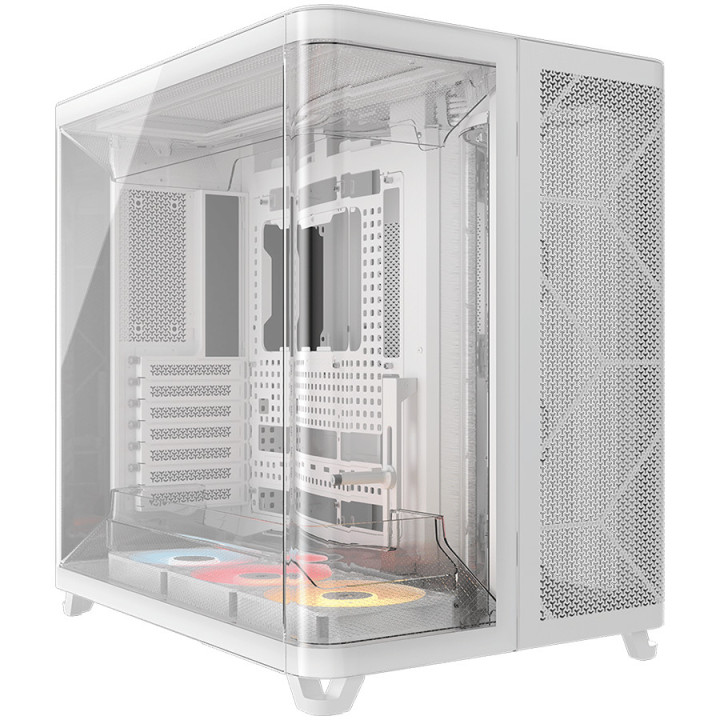 Кутия за компютър CORSAIR 5400 RS-R ARGB, Mid-Tower, Tempered Glass, White - CC-9011319-WW - 1