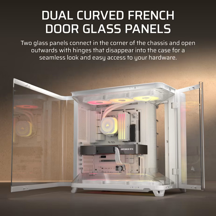 Кутия за компютър CORSAIR 5400 RS-R ARGB, Mid-Tower, Tempered Glass, White - CC-9011319-WW - 7