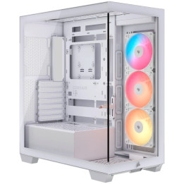 Кутия за компютър CORSAIR 3500X RSR ARGB Tempered Glass Mid-Tower, White - CC-9011323-WW - 1