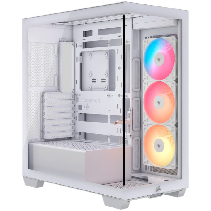 Кутия за компютър CORSAIR 3500X RSR ARGB Tempered Glass Mid-Tower, White - CC-9011323-WW - 1