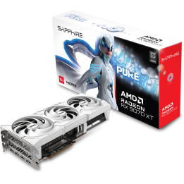 Видео карта Sapphire PURE Radeon RX 9070 XT OC 16GB GDDR6, 265bit, White - 11348-02-20G - 1
