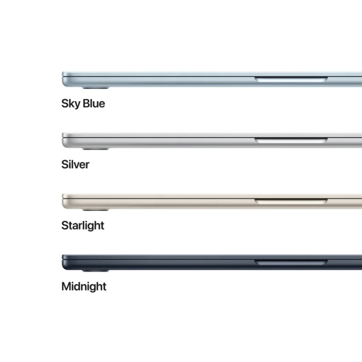 Лаптоп Apple MacBook Air 15.3, 15.3" Liquid Retina (2880x1864) IPS, Apple M5 (10-core CPU), 10-core GPU, 16GB unified memory, 51