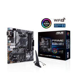 Дънна платка ASUS Prime B550M-A WIFI II, AM4, DDR4 - 90MB19X0-M0EAY0 - 1
