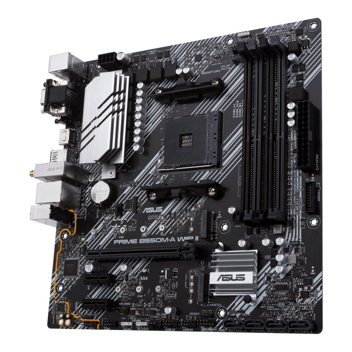 Дънна платка ASUS Prime B550M-A WIFI II, AM4, DDR4 - 90MB19X0-M0EAY0 - 4