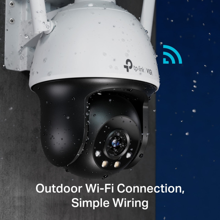 4MP Външна пълноцветна мрежова камера TP-Link VIGI C540-W(4mm) панорамна