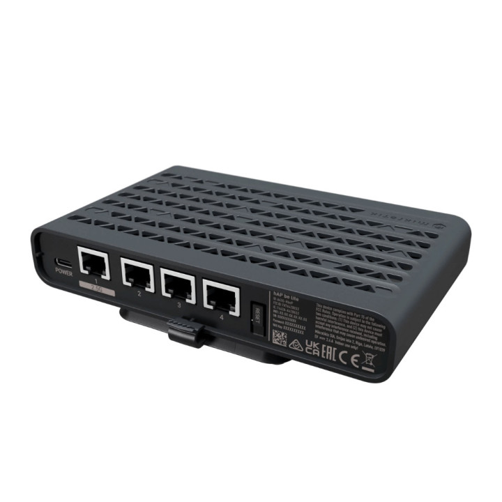 Безжичен Wi-Fi 7 рутер MikroTik hAP be lite, 4x Gigabit портa - A42G-HBEP - 4