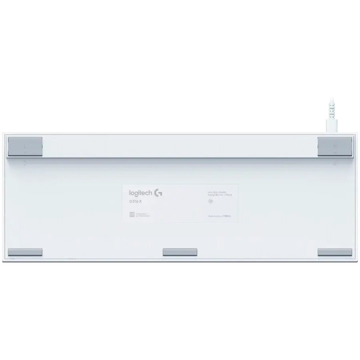 Механична геймърска клавиатура Logitech G316 X 98, Hot-Swappable Tactile Switch, RGB подсветка, бяла - 920-014231 - 5