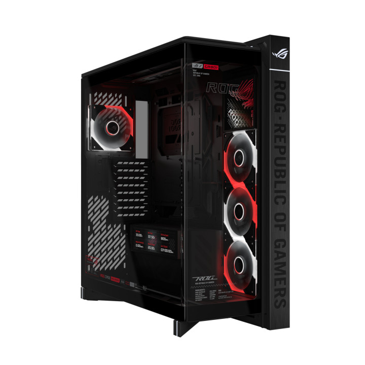 Кутия за компютър ASUS ROG CRONOX ARGB, E-ATX Mid-Tower, Черна - 90DC00T0-B09030 - 2