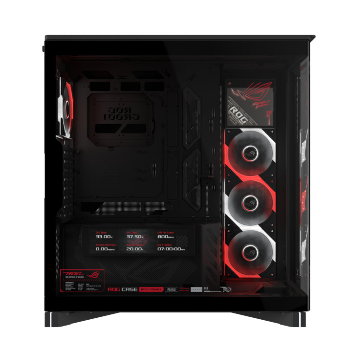 Кутия за компютър ASUS ROG CRONOX ARGB, E-ATX Mid-Tower, Черна - 90DC00T0-B09030 - 8