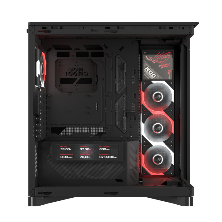 Кутия за компютър ASUS ROG CRONOX ARGB, E-ATX Mid-Tower, Черна - 90DC00T0-B09030 - 9