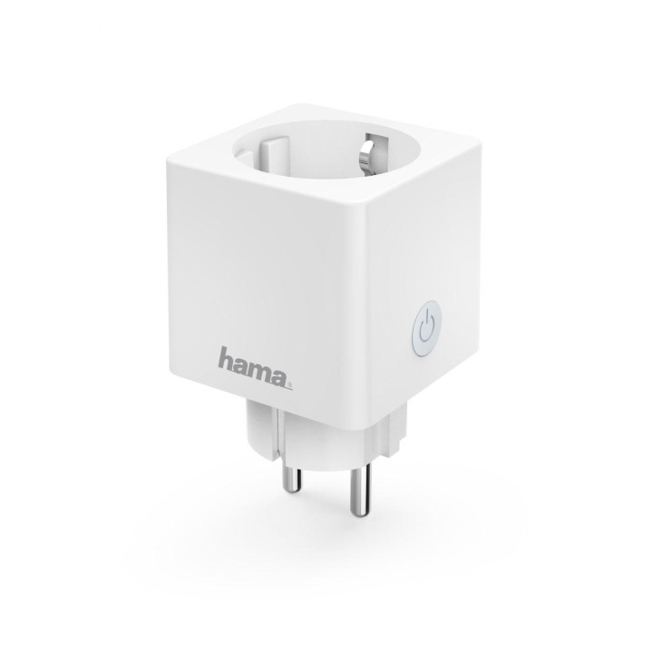 Смарт контакт HAMA Mini WiFi, 1 гнездо, измерване на консумация, 3680W, бял - HAMA-176575 - 2