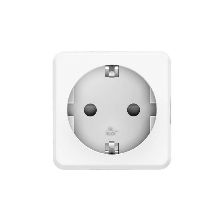 Смарт контакт HAMA Mini WiFi, 1 гнездо, измерване на консумация, 3680W, бял - HAMA-176575 - 3