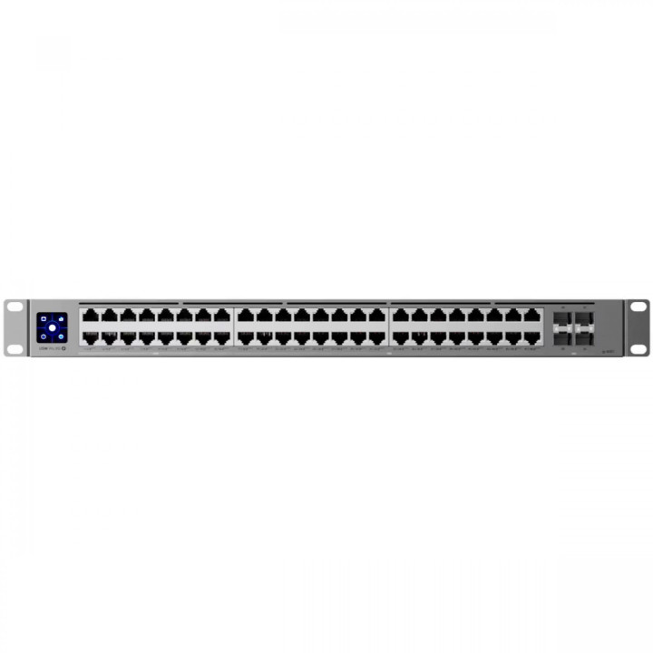 Комутатор Ubiquiti USW-Pro-XG-48-PoE, Layer 3 Etherlighting™ PoE+++ суич, 16x2.5GbE + 32x10GbE + 4x25GbE SFP28  порта, 1080W - 3