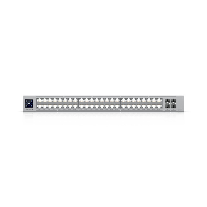 Комутатор Ubiquiti USW-Pro-XG-48-PoE, Layer 3 Etherlighting™ PoE+++ суич, 16x2.5GbE + 32x10GbE + 4x25GbE SFP28  порта, 1080W - 5