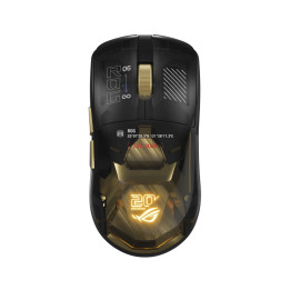 Безжична геймърска мишка ASUS ROG Harpe II Extreme Edition 20, 65000 DPI, ROG AimPoint Pro, Черна/златно- 90MP04Q0-BMUA00 - 1