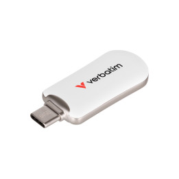 USB Flash Drive Verbatim Plectra, 64GB USB 3.2 Gen 1 USB-C, White - 30228 - 1