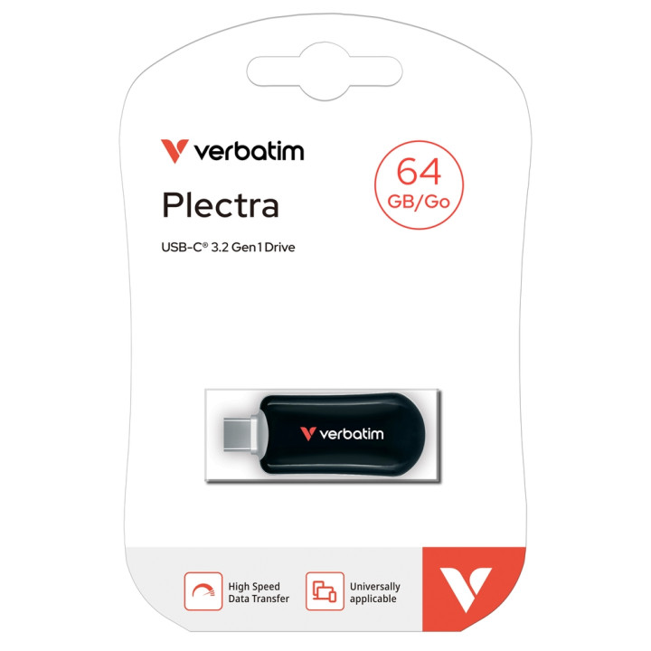 USB флаш памет Verbatim Plectra, 64GB USB-C USB 3.2 Gen 1 - 30224 - 4