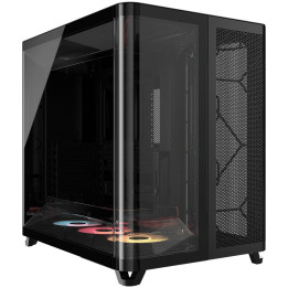 Кутия за компютър CORSAIR 5400 RS-R ARGB, Mid-Tower, Tempered Glass, ATX, Черна - CC-9011318-WW - 1