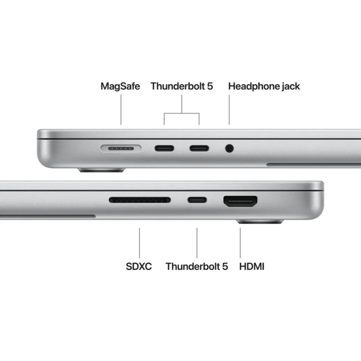 Лаптоп Apple MacBook Pro 16, 16.2" Liquid Retina XDR (3456x2234) 120Hz, Apple M5 Pro (18-core CPU, 20-core GPU), 48GB, 1TB SSD, 