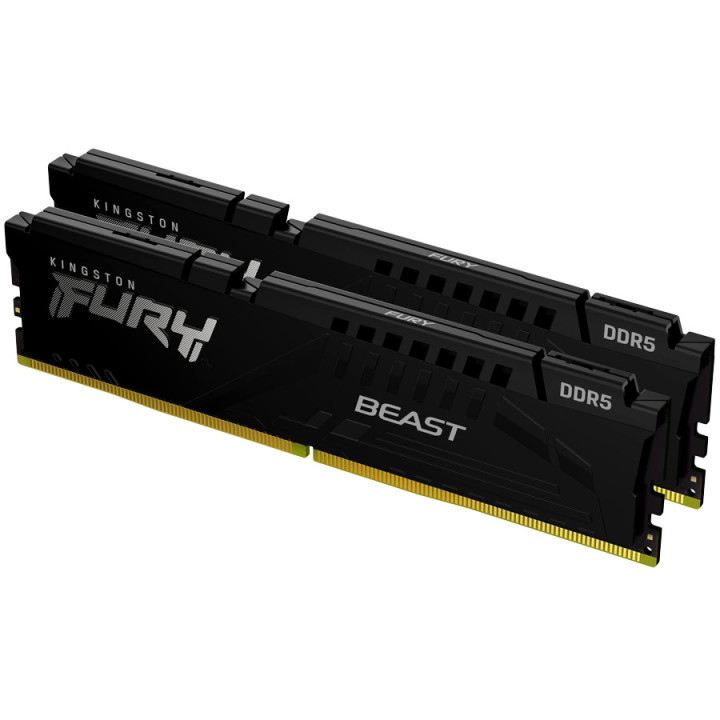 RAM памет Kingston FURY Beast, 64GB(2x32GB) DDR5 5600MT/s CL40 - KF556C40BB2K2-64 - 1