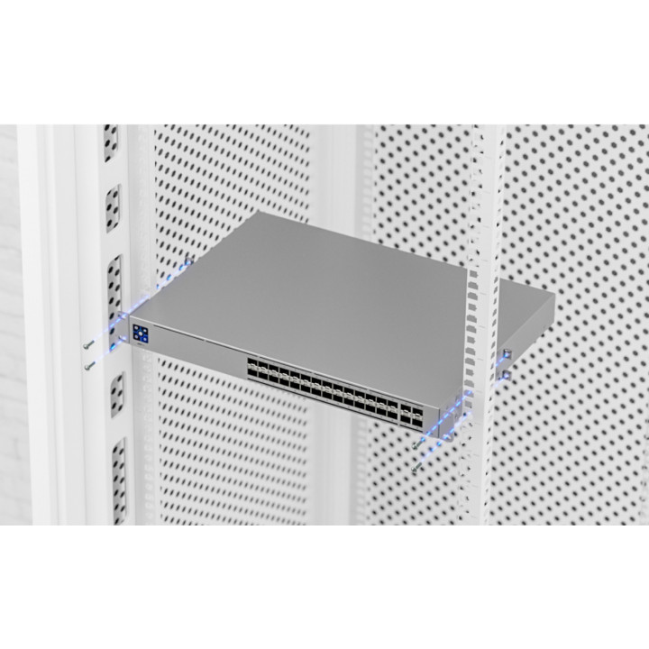 Комутатор Ubiquiti USW-Pro-Aggregation, 28x 10G SFP+, 2x 25G SFP28, управляем L3 - 7