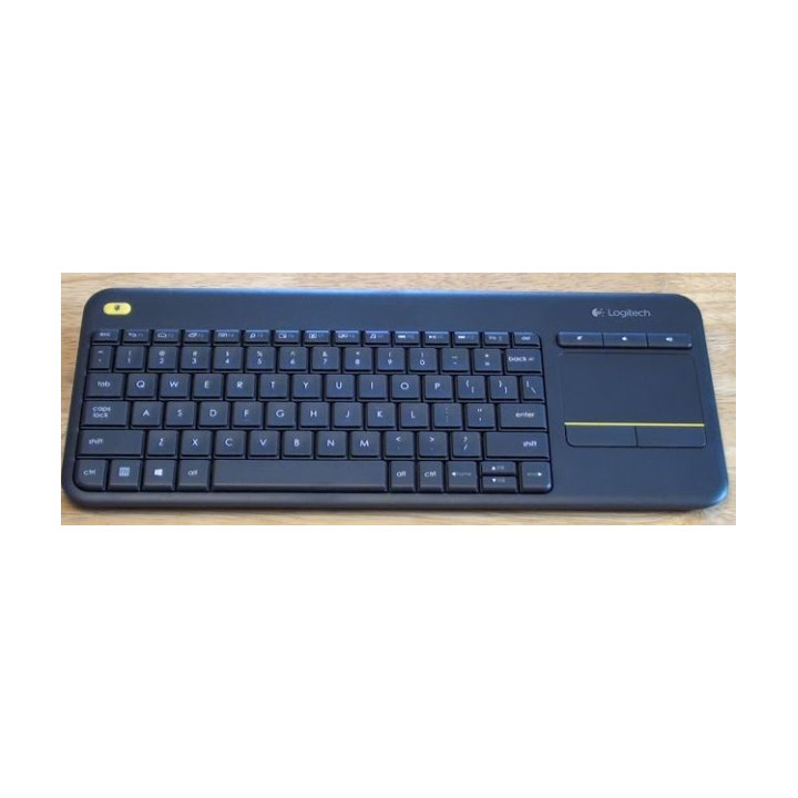 Безжична клавиатура с тъчпад Logitech K400 Plus, USB приемник, 10m обхват, тъмно синя - 920-007143 - 2