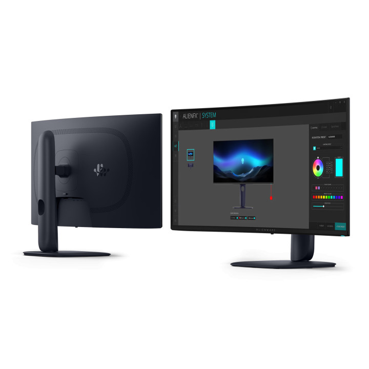 Монитор Dell Alienware AW3426DW, 34" UWQHD (3440x1440) QD-OLED 280Hz, 21:9, 1800R, 0.03ms, 99% DCI-P3, DP1.4, 2xHDMI2.1, USB-C -